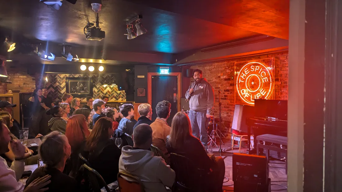 Packed audience at JK Comedy Club Soho